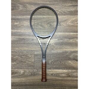 Vintage 70-80s Snauwaert La Grande Fibre Composite Tennis Racket  Brown